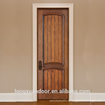 Puerta de madera sólida de madera sólida, cuadros de madera de la puerta, diseño sólido de la habitación de la puerta de madera